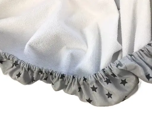 Простынь хлопковая Moontime в коляску "Звезды графитовые" - фото 2