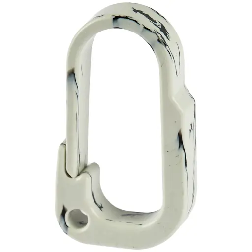 Карабін із переробленого пластика Flampic Білий/Чорний - фото 2