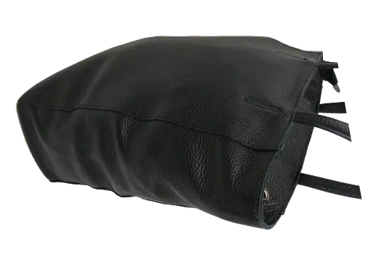 Женская сумка из натуральной кожи Borsacomoda черная sum0028733 - фото 4