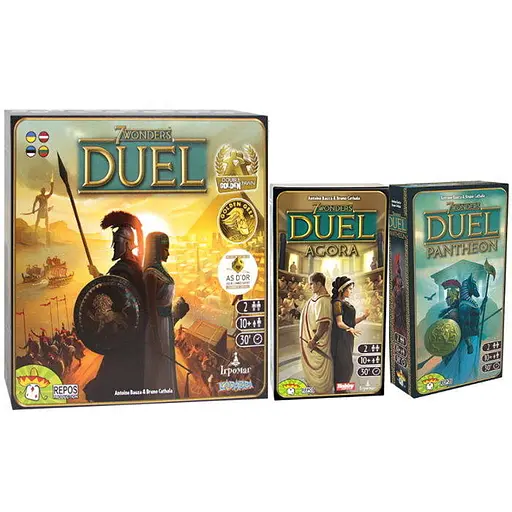 Настільна гра Ігромаг 7 Чудес: Дуель з доповненнями Агора + Пантеон (92384+2) - фото 1