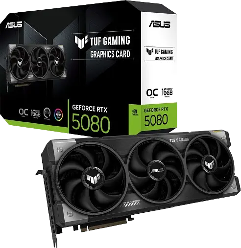 Відеокарта GeForce RTX 5080 16GB Asus TUF Gaming OC (TUF-RTX5080-O16G-GAMING)