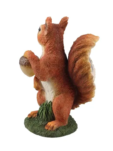 Декоративна фігурка Engard Білка з горіхом на сонячній батареї 24х11х17 см (KG-30) - фото 4