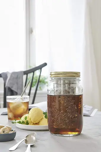 Банка для холодного заварювання BREWJAR, банка з двошаровим фільтром для холодної кави та чаю (1000 мл) - фото 2