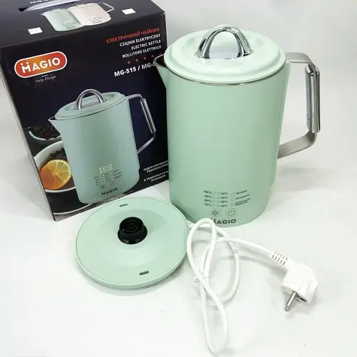 Електрочайник Magio МG-515 1500W 1.5 л дисковий подвійні стінки - фото 2