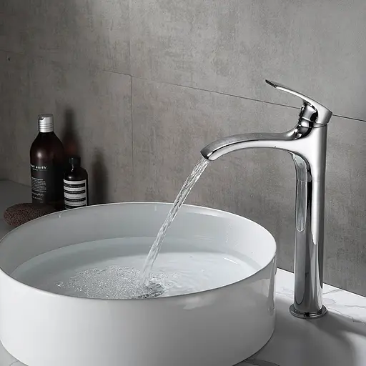 Змішувач для умивальника Frap F1069-2 високий Хром - фото 2