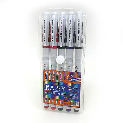 Набор гелевых ручек J.Otten, белый корпус, EA777-5