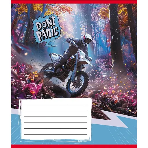 Зошит загальний "Без паніки" Leader 048-590173K-3 в клітинку, 48 аркушів - фото 1