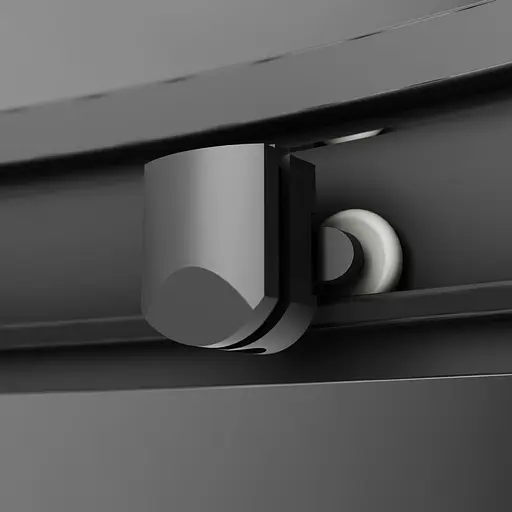 Душевая кабина Am.Pm Gem 1/4 Round 90x90 см без поддона black W90UG-401-090BT, прозрачная, черная - фото 6