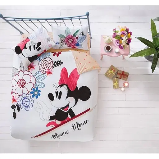 Комплект постільної білизни TAC Disney M&M Watercolor Євро Різнобарвний 000230159