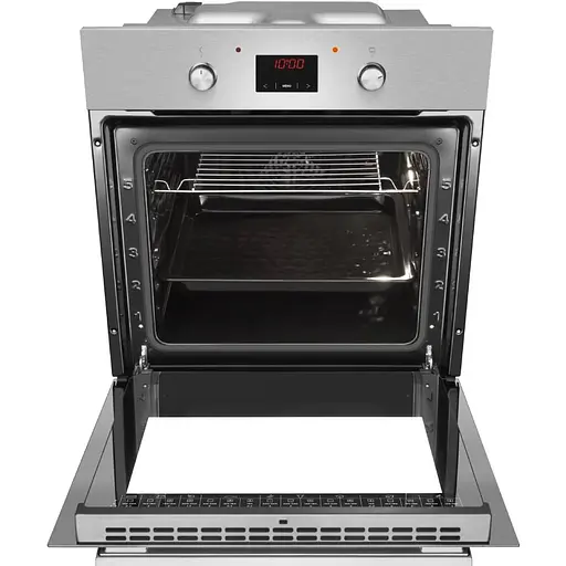Духовка электрическая Hansa 60 см 62 л A гриль эмаль легкого очищения нержавеющая сталь - фото 4