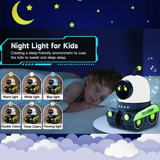 Нічник Droid E03 with Bluetooth 1200 mAh Black - фото 2