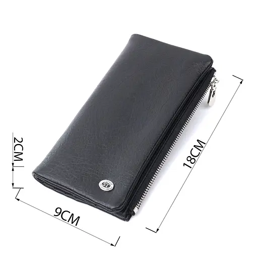 Жіночий шкіряний гаманець ST Leather 9х18х2 см acs0029451 - фото 3