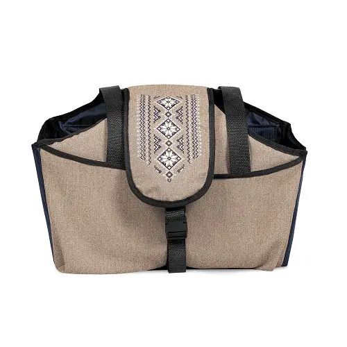 Сумка-переноска Pet Fashion Linen для собак бежева 38х32х22 см - фото 3