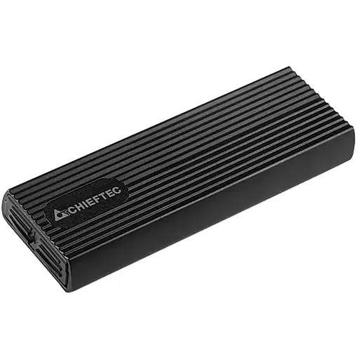 Корпус для M.2 NVME/SATA SSD CHIEFTEC CEB-M2C-TL, aluminium,USB 3.2 Gen2 Type-C, Black, RETAIL