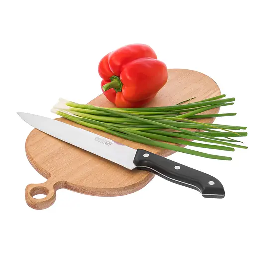 Доска кухонная разделочная деревянная из бука в форме желудя 39х19 см, Woodly Бежевый 86493 - фото 2