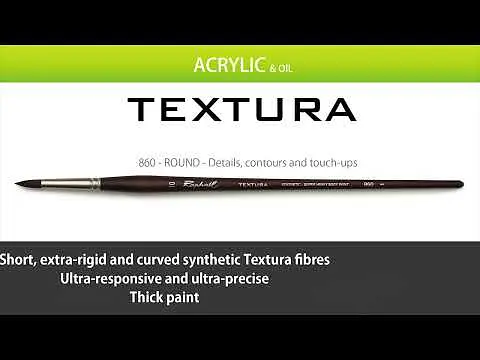 Кисть синтетика круглая Raphael Textura, №6, профессиональная, длинная ручка - фото 3