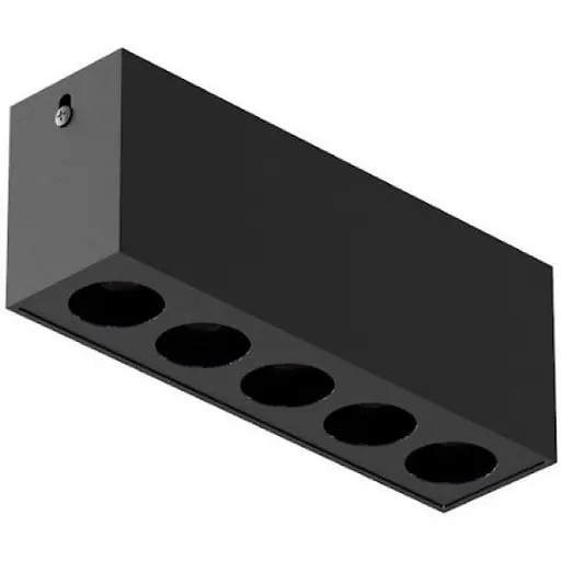 Світильник точковий накладний Kloodi KD-PIXEL 5X2 10W 4K BK - фото 1