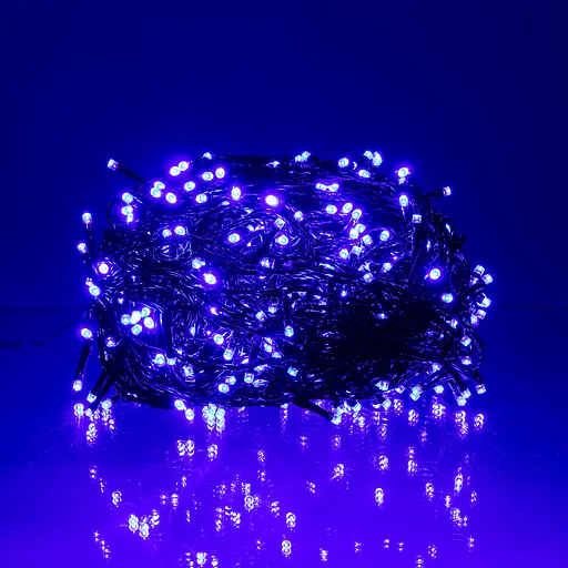 Новогодняя гирлянда Рождественская фея GarlandoPro 50 м 500 LED черный провод Синий CF500L50MBBL - фото 3