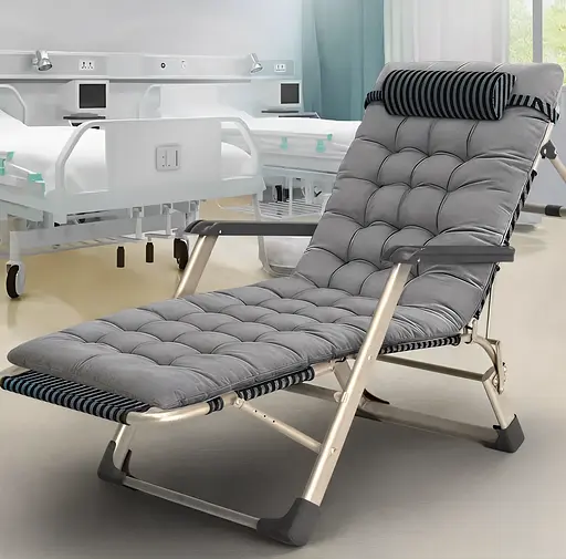 Розкладне крісло ліжко з подушкою Leobro Сіре (FCB-S03-PP) - фото 2