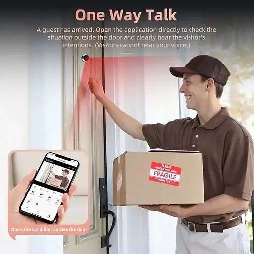 Відеовічко Nectronix A15 Tuya app Wifi з 4.3" монітором з невидимою підсвіткою і записом  - фото 6