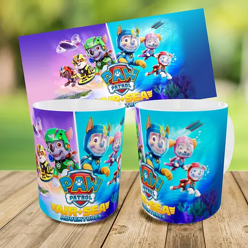 Набір дитячий Щенячий патруль рюкзак 36х27см сумка-бананка, кружка з принтом для хлопчика (01625) - фото 9