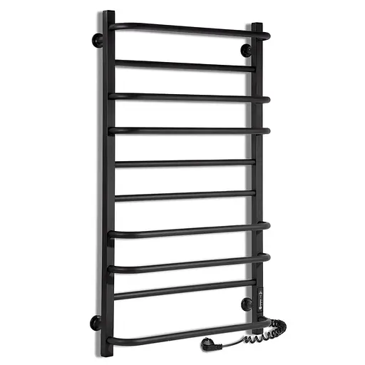 Електрична рушникосушарка Laris Зебра Комфорт ЧФЧ10 500x900 Е права R3 73207639, Чорний матовий, Праве, Електронний - фото 1