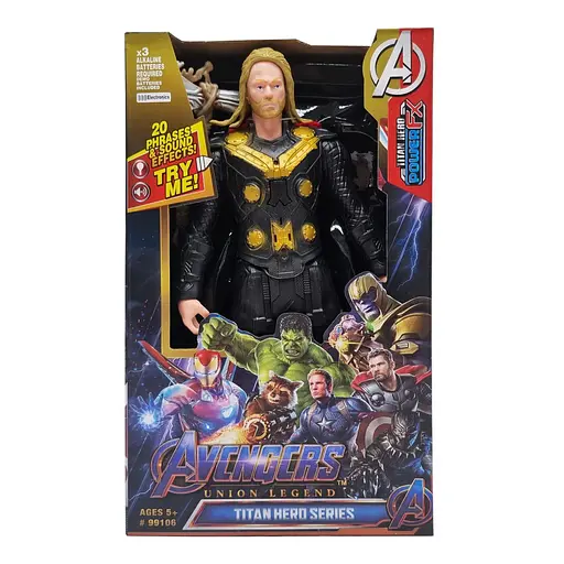 Игровая фигурка Marvel Bambi 99106 со светом и звуком Тор-3