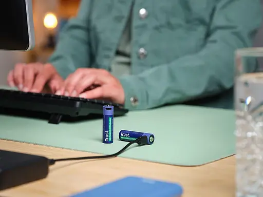 Акумулятор Trust AA 1700 мАг, TYPE-C, 2 шт, синий (25584_TRUST) - фото 5