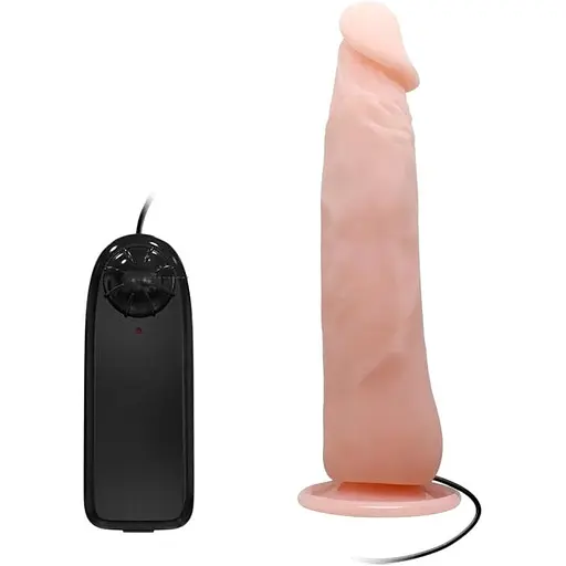 Реалістичний вібратор Baile Vibrating Cock 23 см тілесний