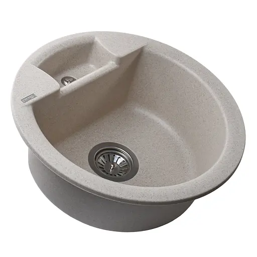 Гранітна мийка Globus Lux Guron піщаний 480 мм А0004, Терра - фото 3