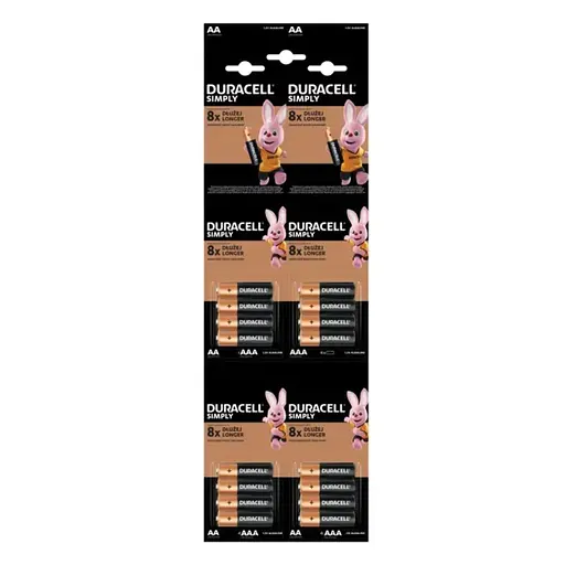 Батарейка Duracell Simply LR3/AAA (16шт) - фото 1