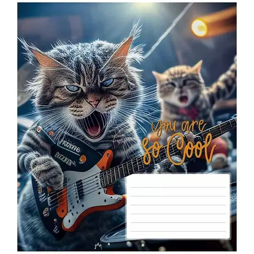 Зошит учнівський You are so cool Школярик 012-3241L-4 у лінію 12 аркушів - фото 1