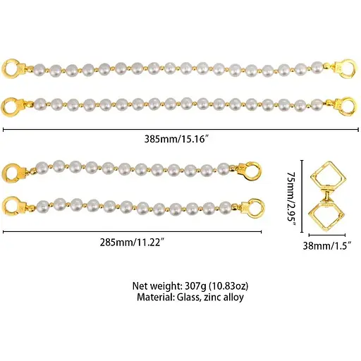 Жемчужный ошейник с поводком и наручниками Lockink Pearl Bondage & RestRaint Set - фото 9