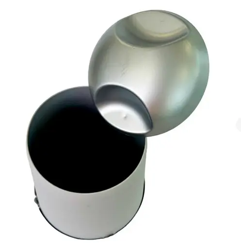 Мусорное ведро Motek на 7 л 17х24х30 см Серый (WBS-111)  - фото 2