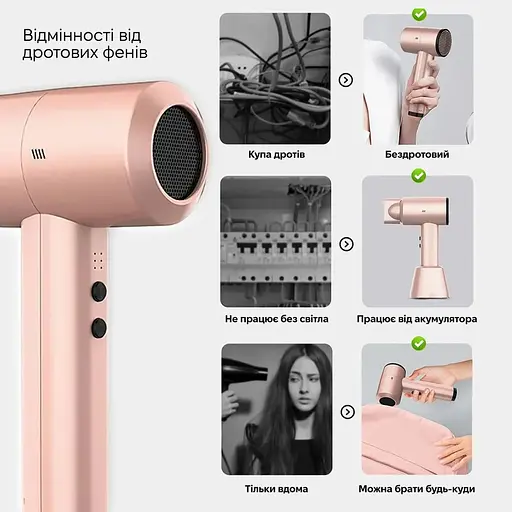 Фен Inspire KF-8185 Pink [130104] - фото 6