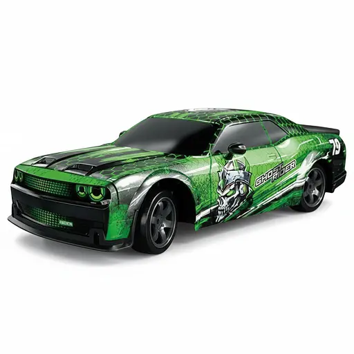 Радиоуправляемая гоночная машина SC 24 A 25, 1:24, Акум. 3.7V, 2.4GHz, Подсветка, Сменные колеса, 15+ км/ч, Зеленая