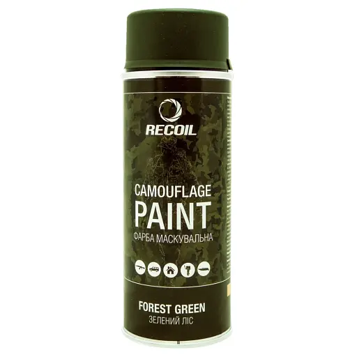 Фарба маскувальна аерозольна RecOil зелений ліс 400 мл