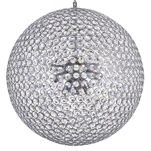 Люстра подвесная Brille хрустальный шар E14 40W CH (BR-01386S/9) - фото 2