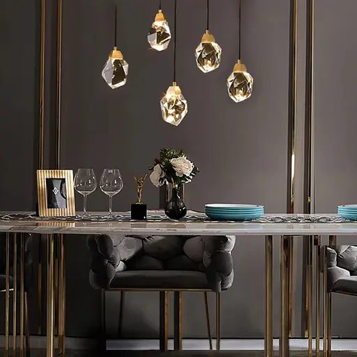 Подвесной светильник с хрустальным рассеивателем 15х8 см | Line F | Арт. A085/1 FGD - фото 6