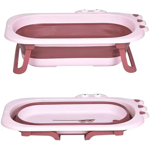 Дитяча силіконова ванночка El Camino Me 1141 Croco Pink у вигляді крокодила - фото 3