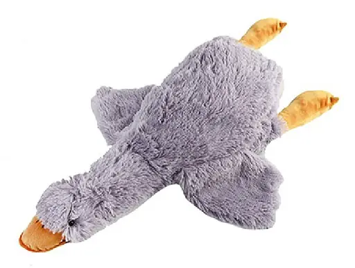 М’яка іграшка Гусак, подушка обіймашка, 70 см, сірий