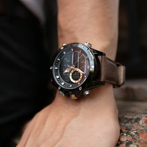 Наручний годинник чоловічий Naviforce Pride Чорний (2799) - фото 7