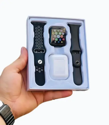 Смарт-часы T55 PRO MAX с двумя ремешками + беспроводные наушники Black (17647) - фото 2