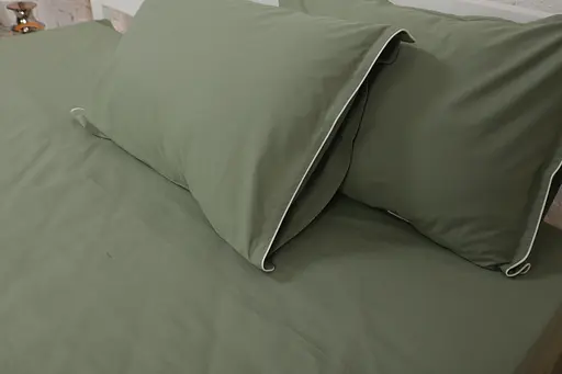 Комплект постільної білизни двоспальний 180х200 см варена бавовна White Dream Салатовий (2012) - фото 2