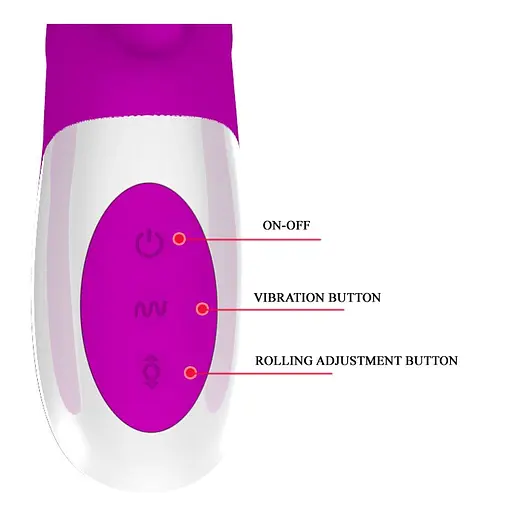 Вибратор-кролик Pretty Love Adrian 26.7 см фиолетовый - фото 5