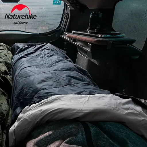Спальный мешок Naturehike Y150L NH21MSD08 левый серо-голубой - фото 3