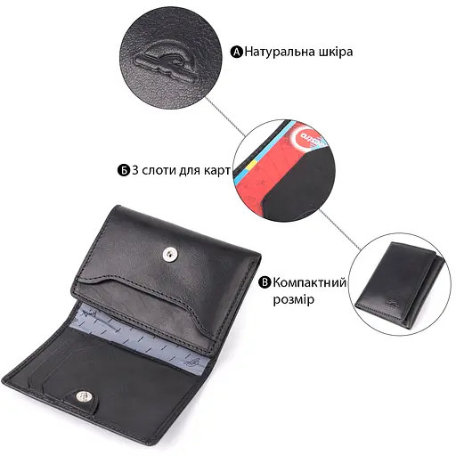 Кошелек для мужчин из глянцевой натуральной кожи Tony Perotti 7.2х10х1 см acs0032253 - фото 4