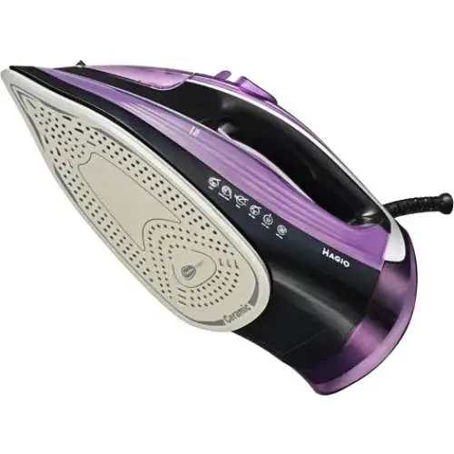 Праска Magio MG-531, Violet/Black, 3000W, підошва кераміка, резервуар для води 400мл, паровий удар 125г/хв, функція самоочищення від накипу, антикапля - фото 3
