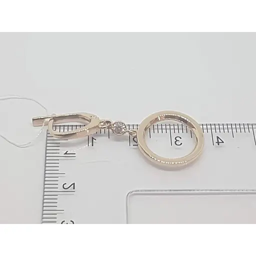 Золоті сережки Імперія золота з фіанітами. СВ983И - фото 4