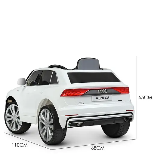 Електромобіль дитячий Bambi Джип Racer Audi Q8 JJ2066EBLR-1 зі світлом Білий - фото 3